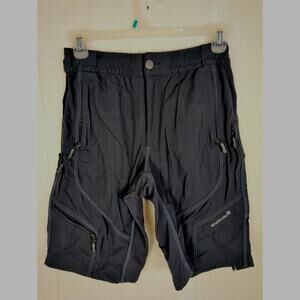 Endura black biking shorts Size Med Nylon Active Cycling Outdoors Gorpcore